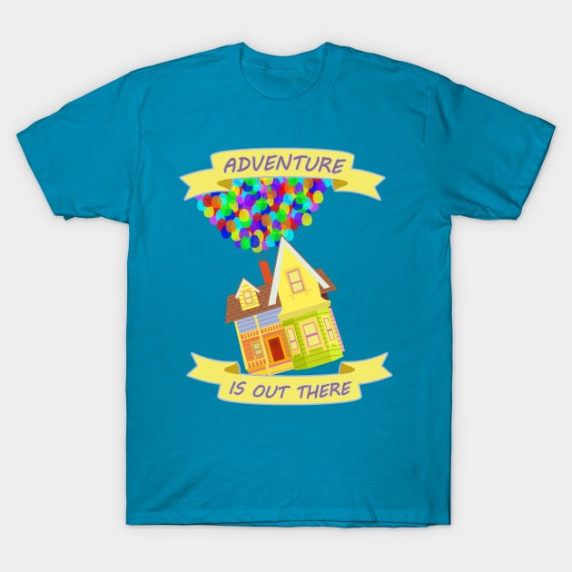 Adventure Is Out There! T-Shirt by 80q Dresses You